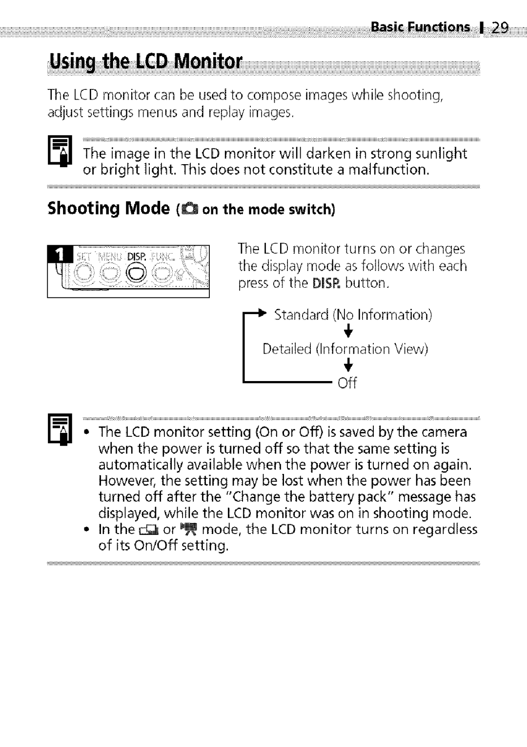 Canon S400 manual Adjustsettingsmenusandreplayimages, Shooting Mode on the mode switch 