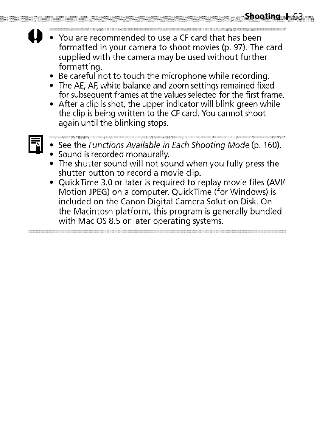 Canon S400 manual Againuntiltheblinkingstops, Becarefulnottotouchthemicrophonewhilerecording 