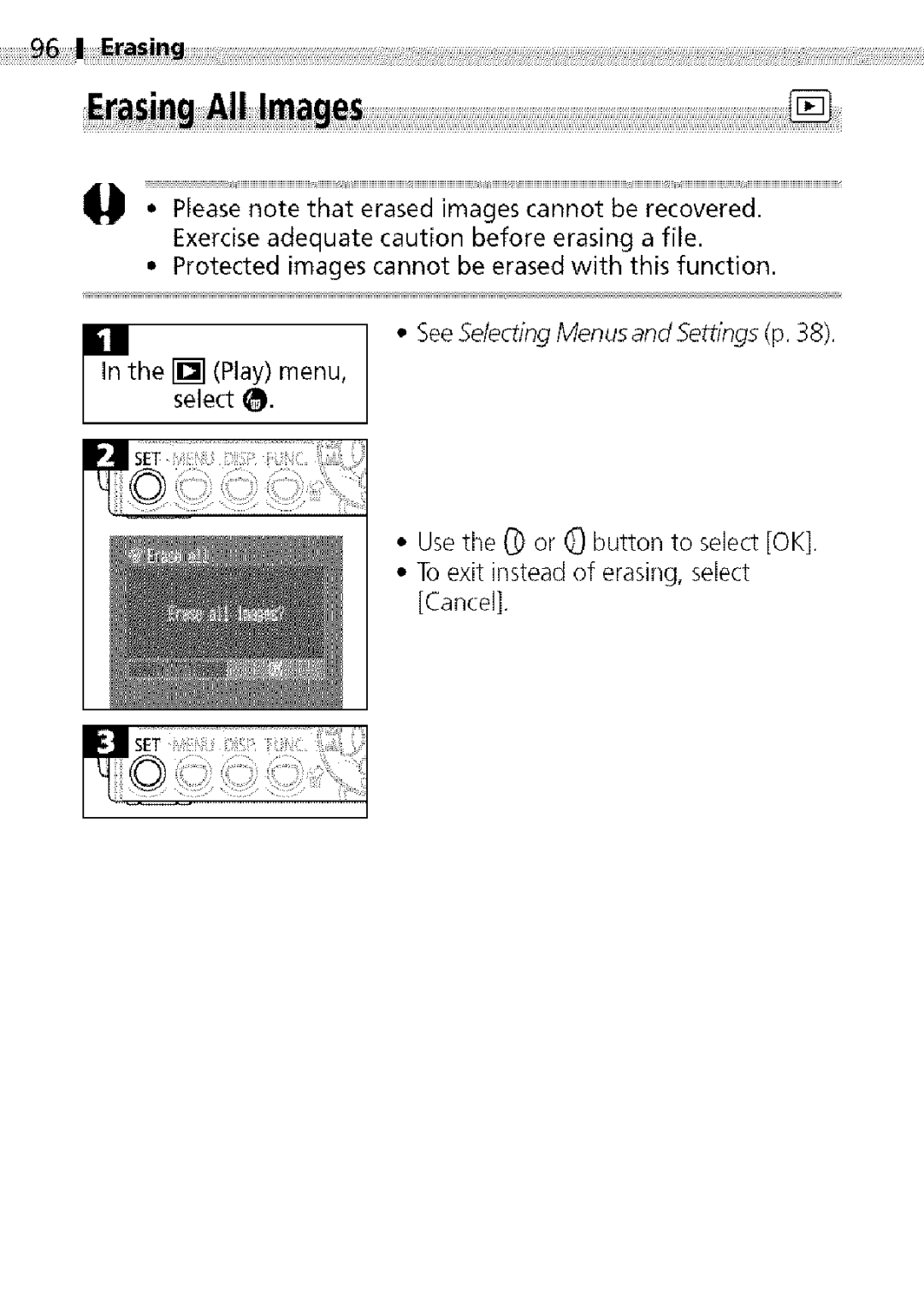 Canon S400 manual Select8 