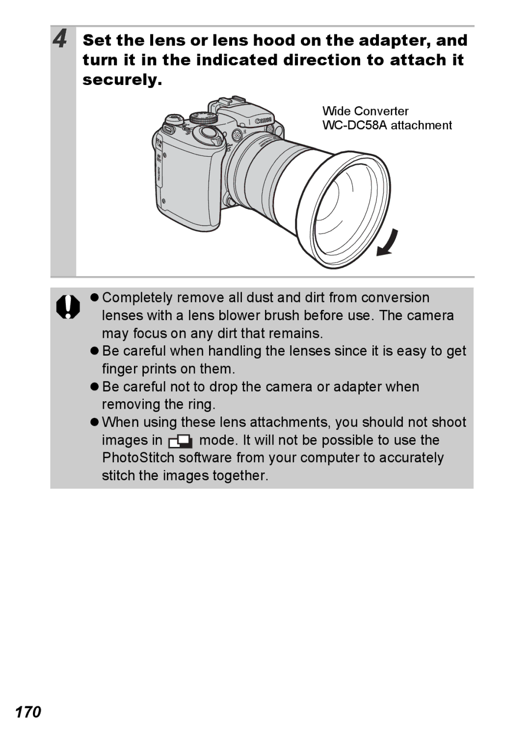 Canon S5 IS appendix 170 