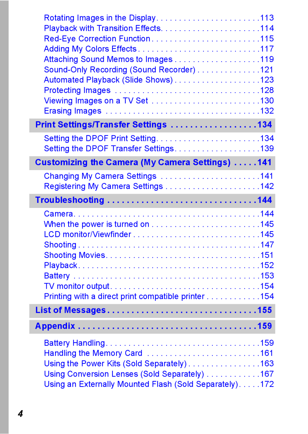 Canon S5 IS appendix Print Settings/Transfer Settings 