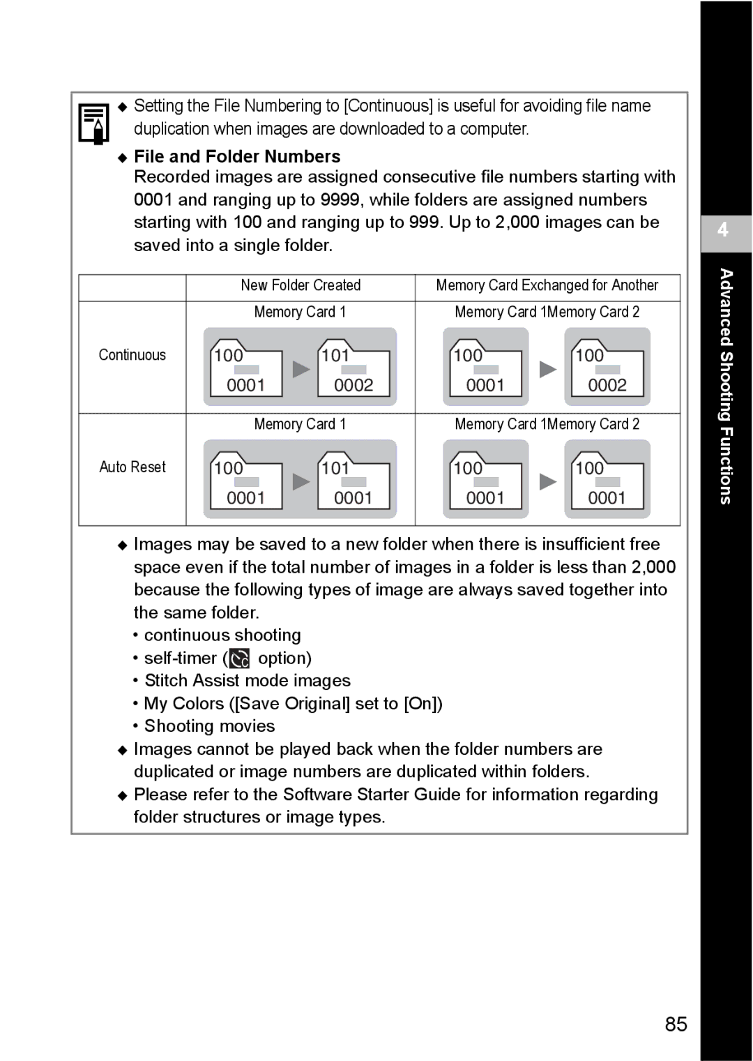 Canon S80 manual ‹ File and Folder Numbers 