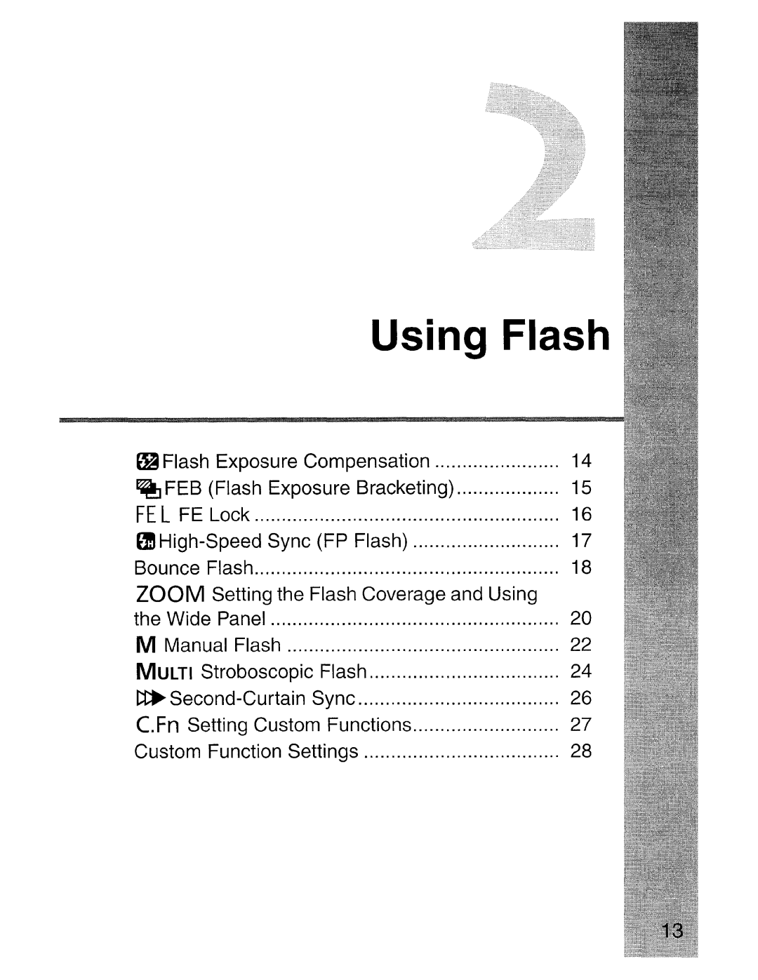 Canon SBOEX instruction manual Using Flash 