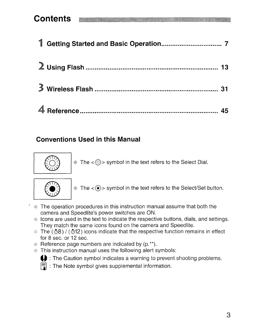 Canon SBOEX instruction manual Contents 