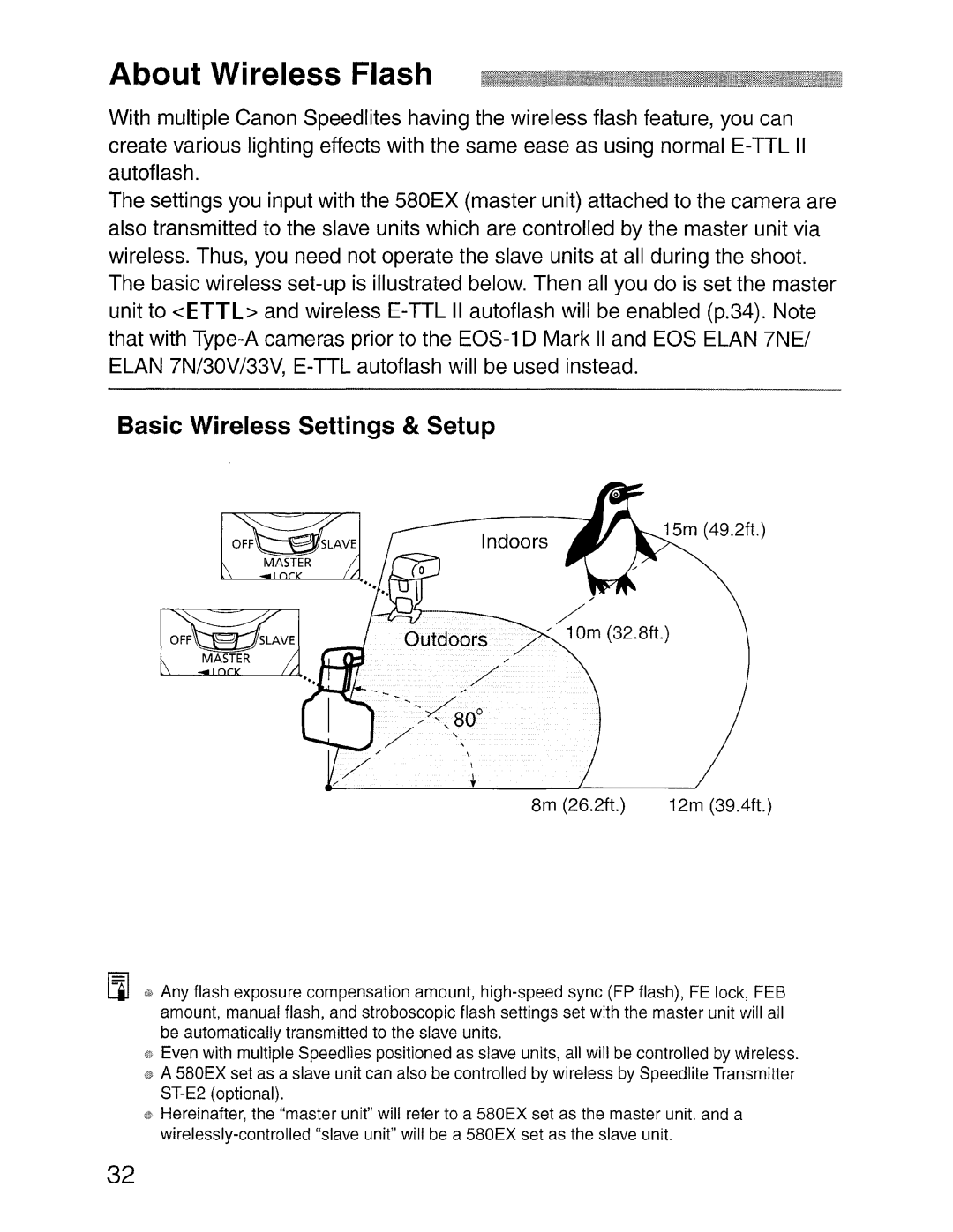 Canon SBOEX instruction manual About Wireless Flash, Basic Wireless Settings & Setup 