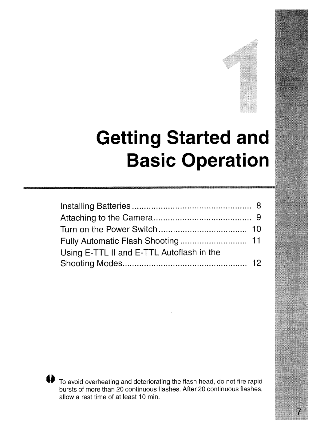 Canon SBOEX instruction manual Using E-TTL II and E-TTL Autoflash Shooting Modes, Fully Automatic Flash Shooting 