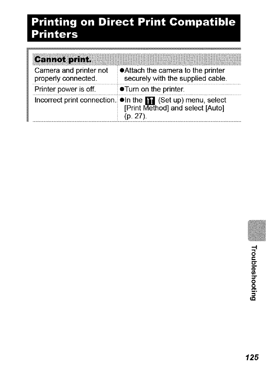 Canon SD850 IS manual Printerpowerisoff. eTurnontheprinter, 125 