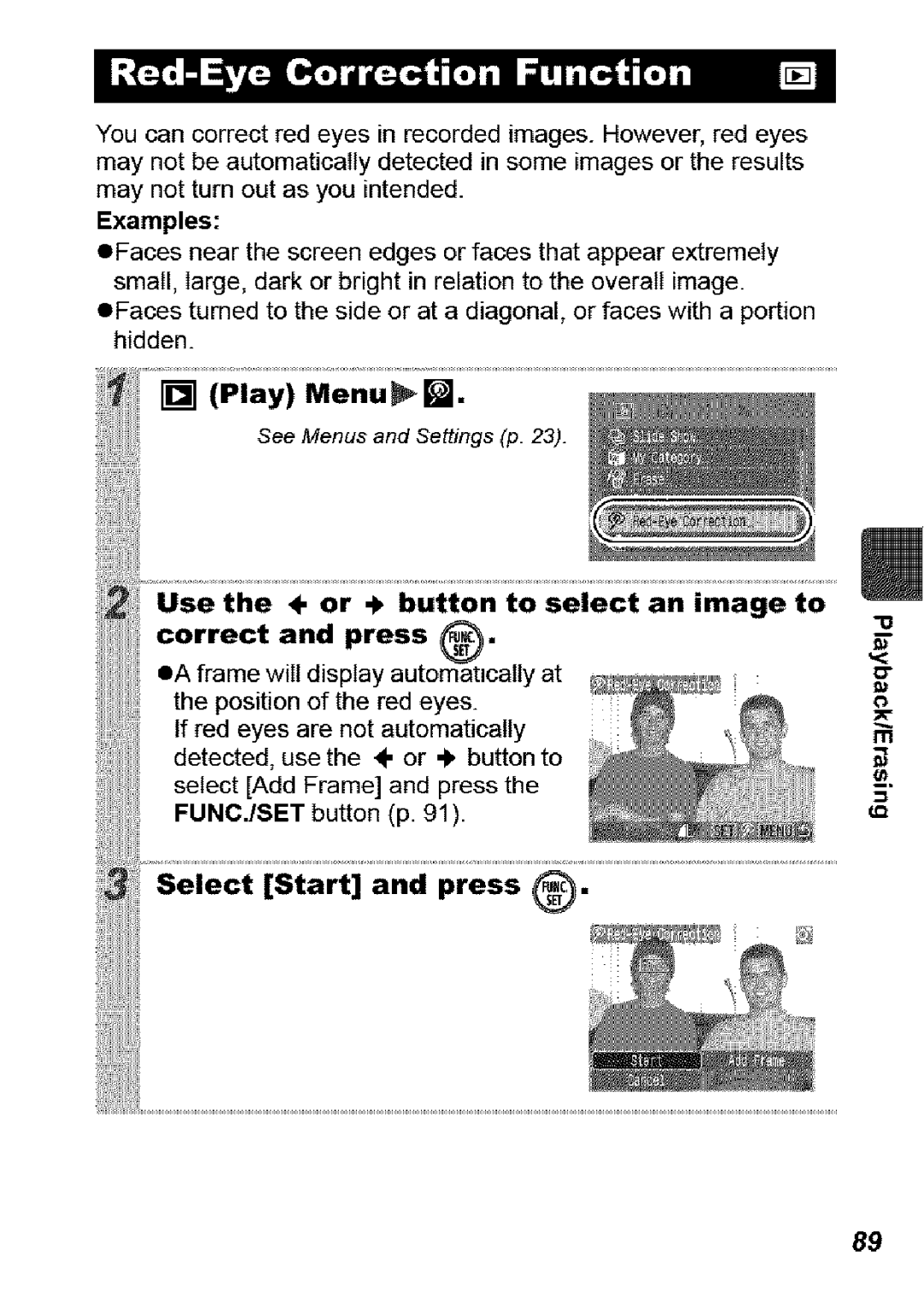 Canon SD850 IS manual Examples 