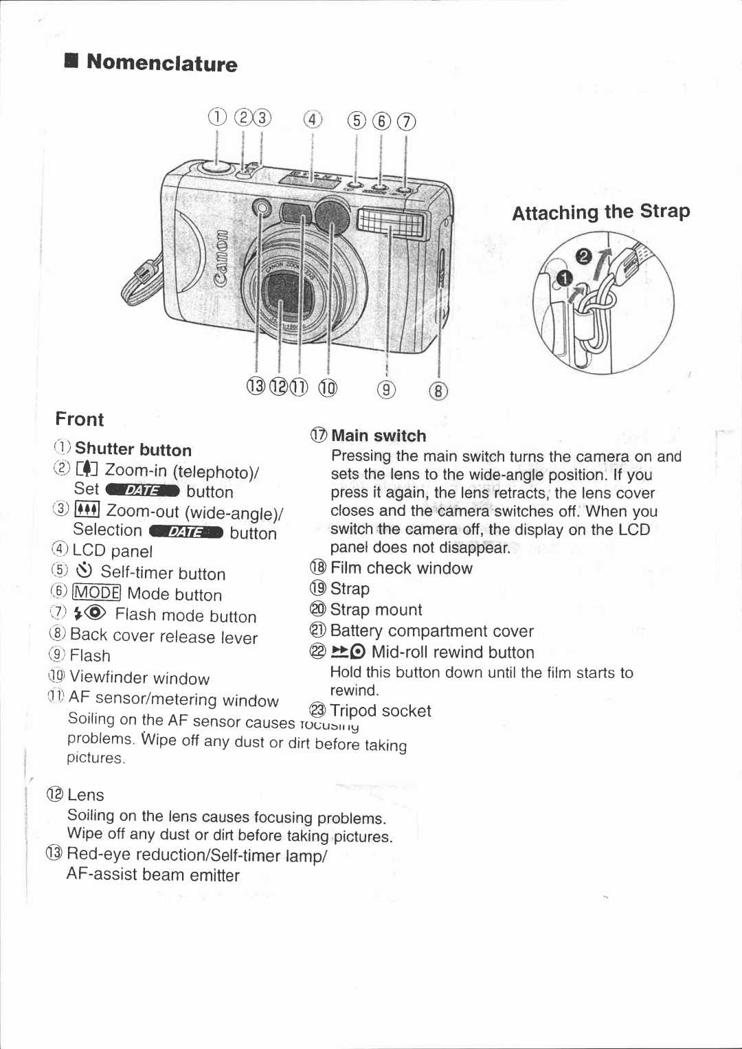 Canon SUPER 150U DATE manual 