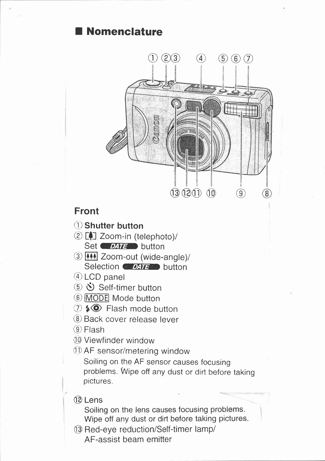 Canon SUPER 150U DATE manual 