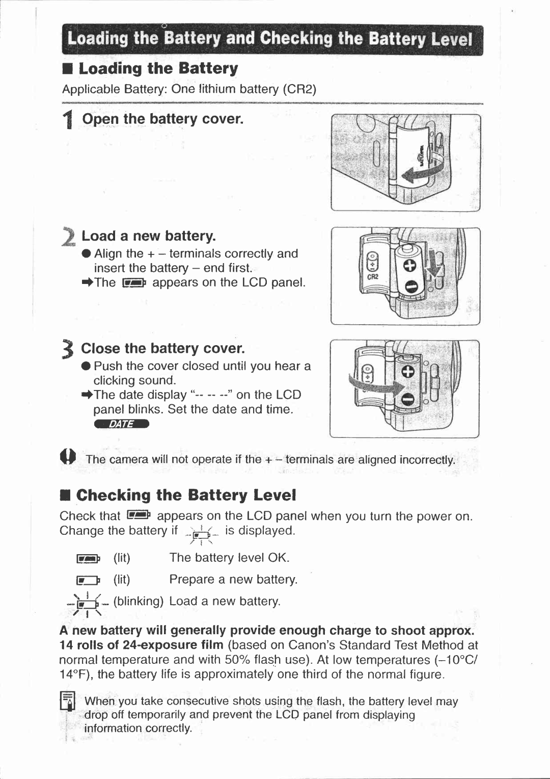 Canon SUPER 150U DATE manual 