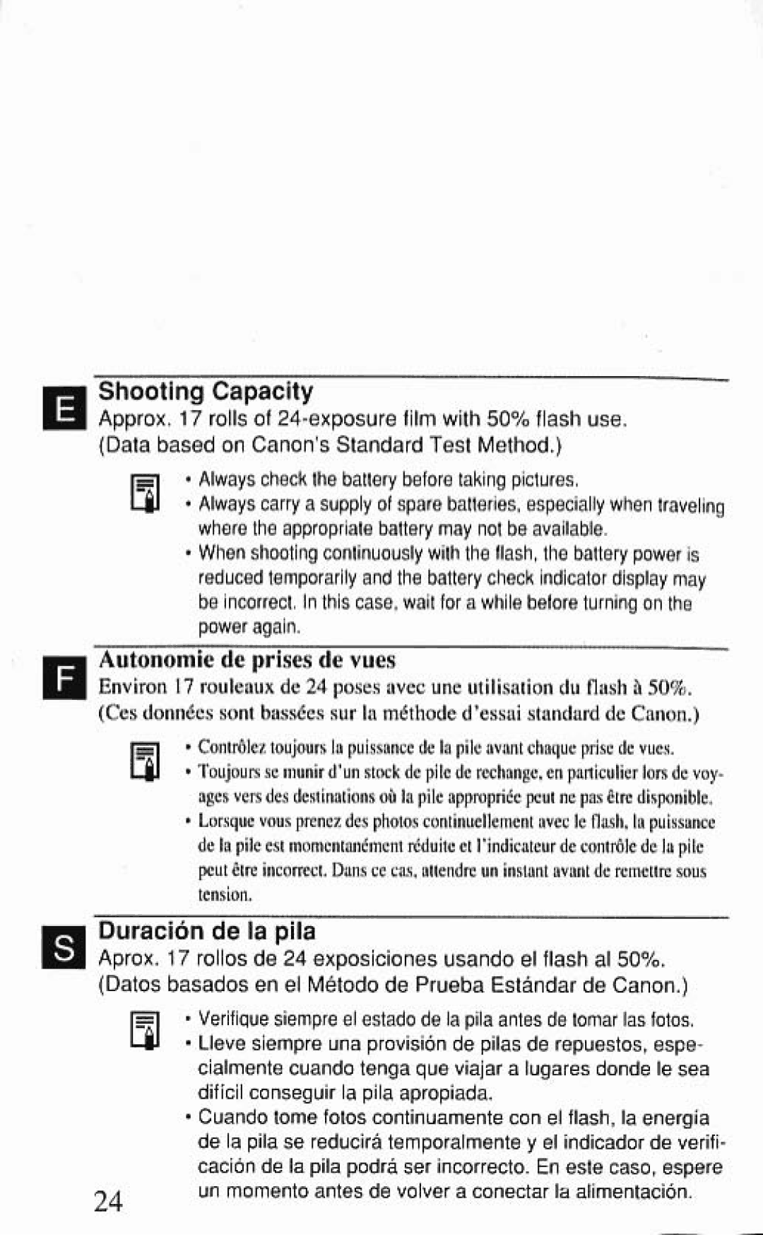 Canon SureShot 60 Zoom manual 