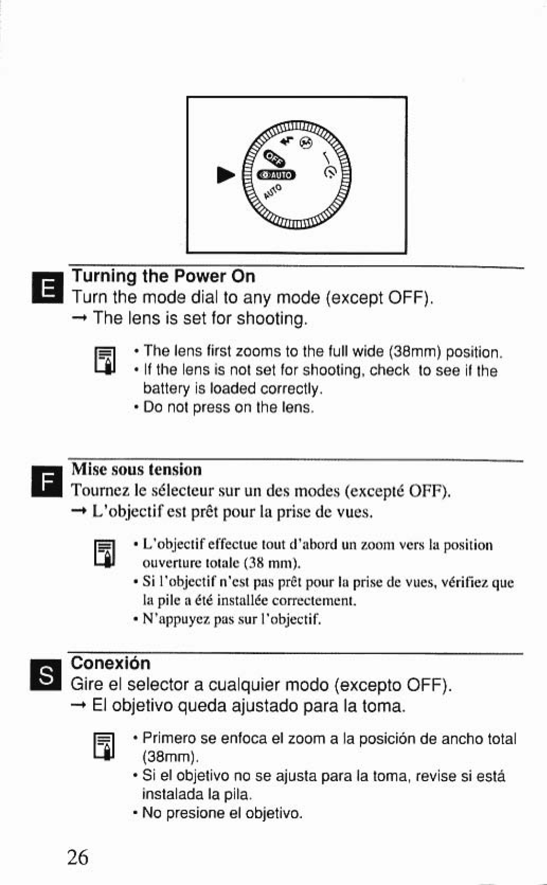 Canon SureShot 60 Zoom manual 