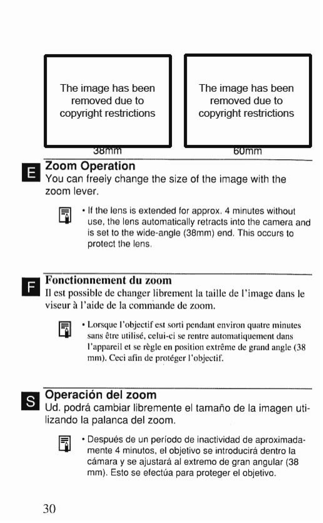 Canon SureShot 60 Zoom manual 