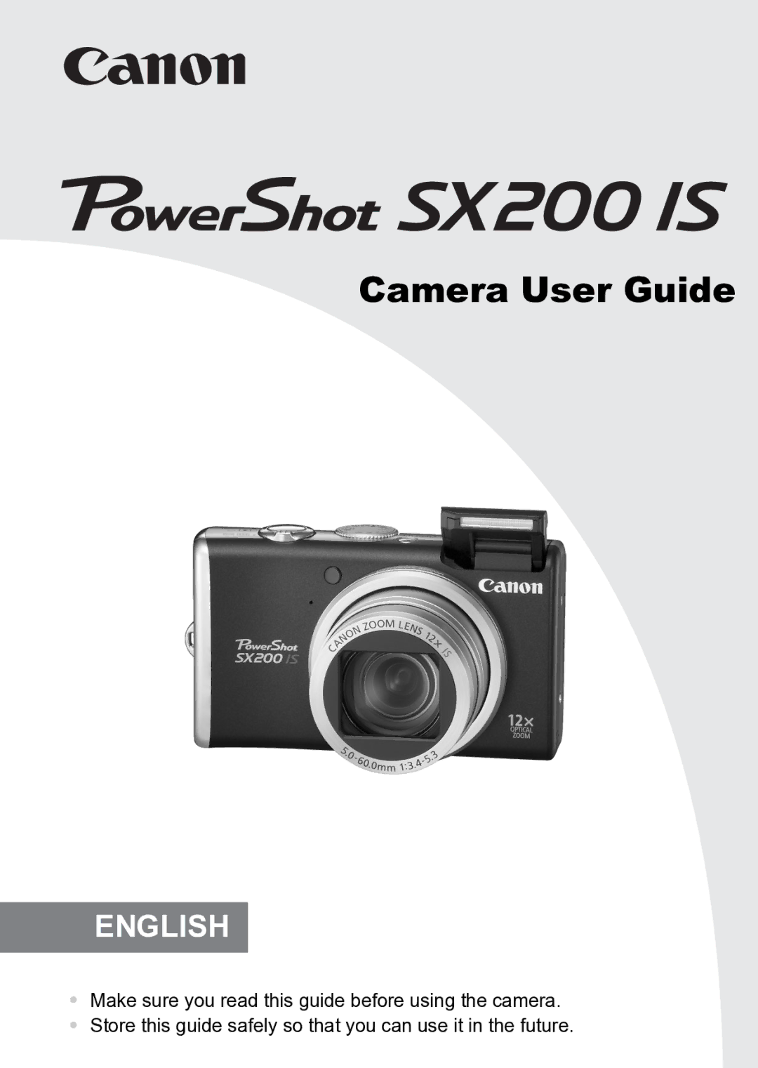 Canon Sx200 Is manual Camera User Guide 