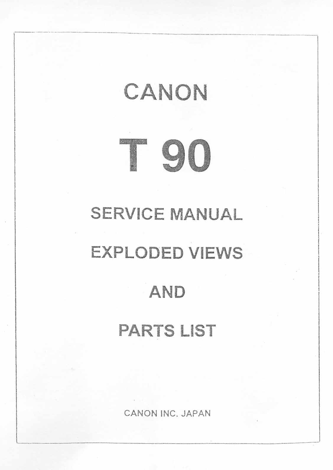 Canon T90 manual 