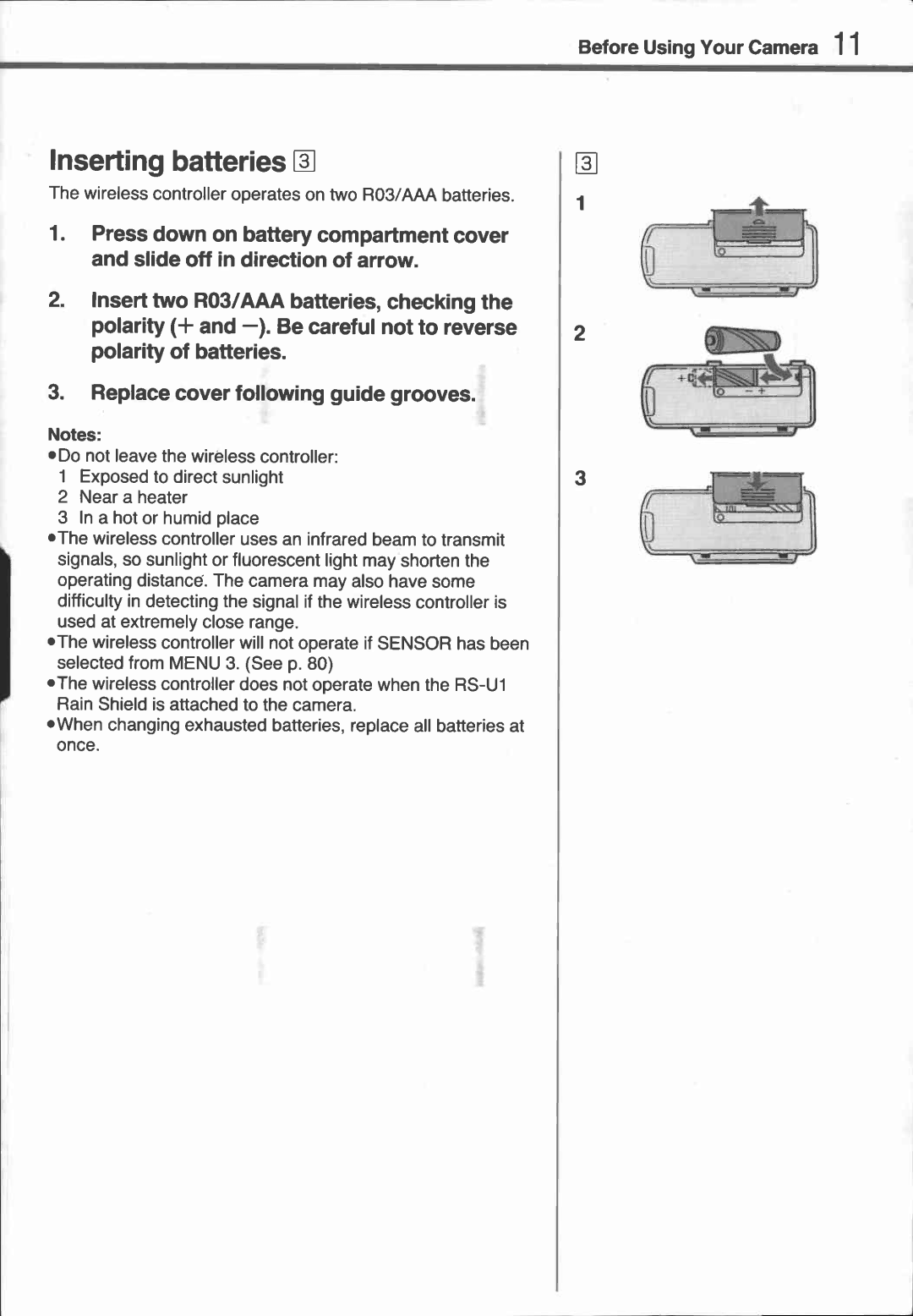 Canon UC 10 manual 