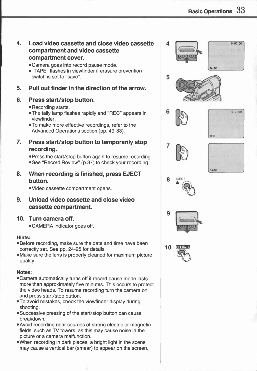 Canon UC 10 manual 