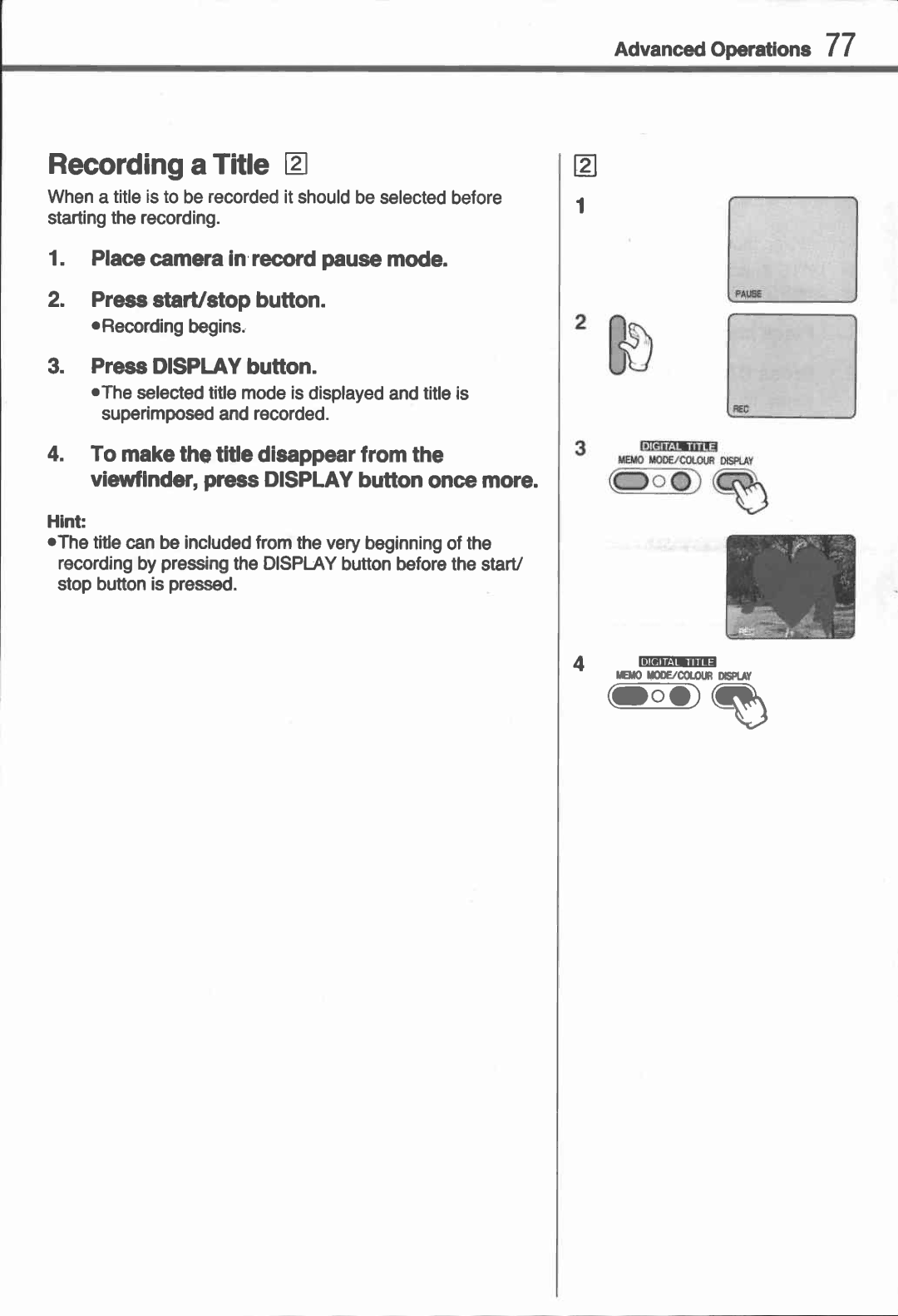 Canon UC 10 manual 