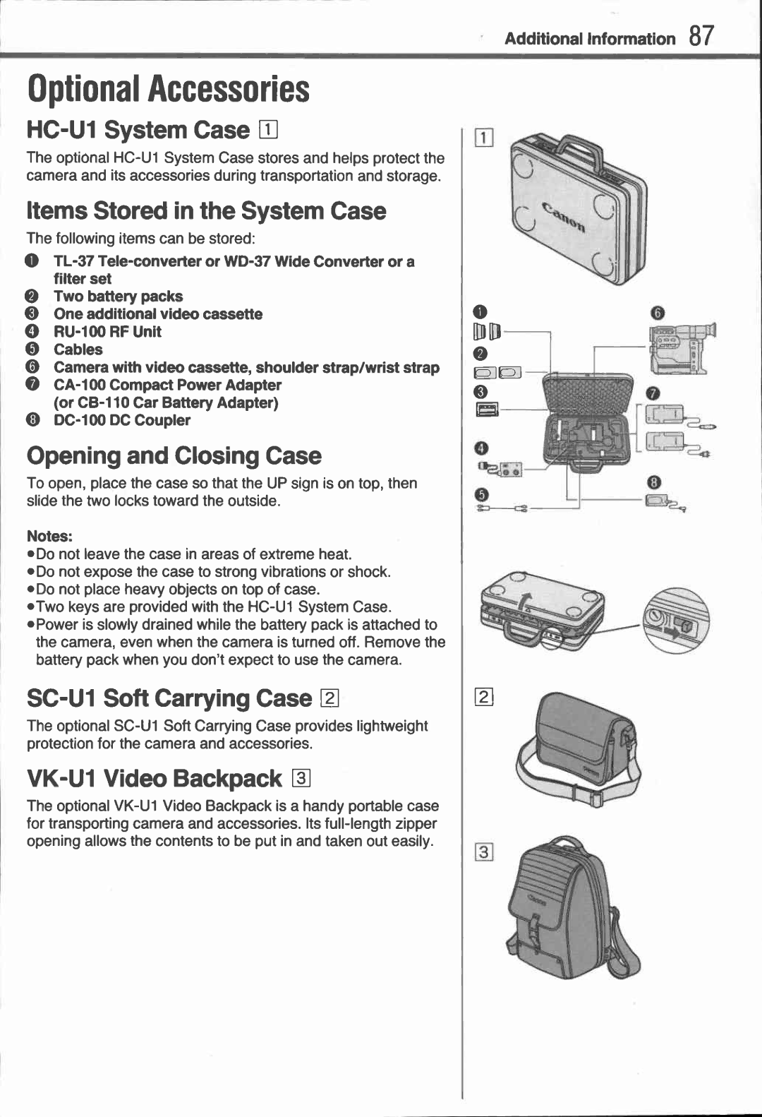 Canon UC 10 manual 