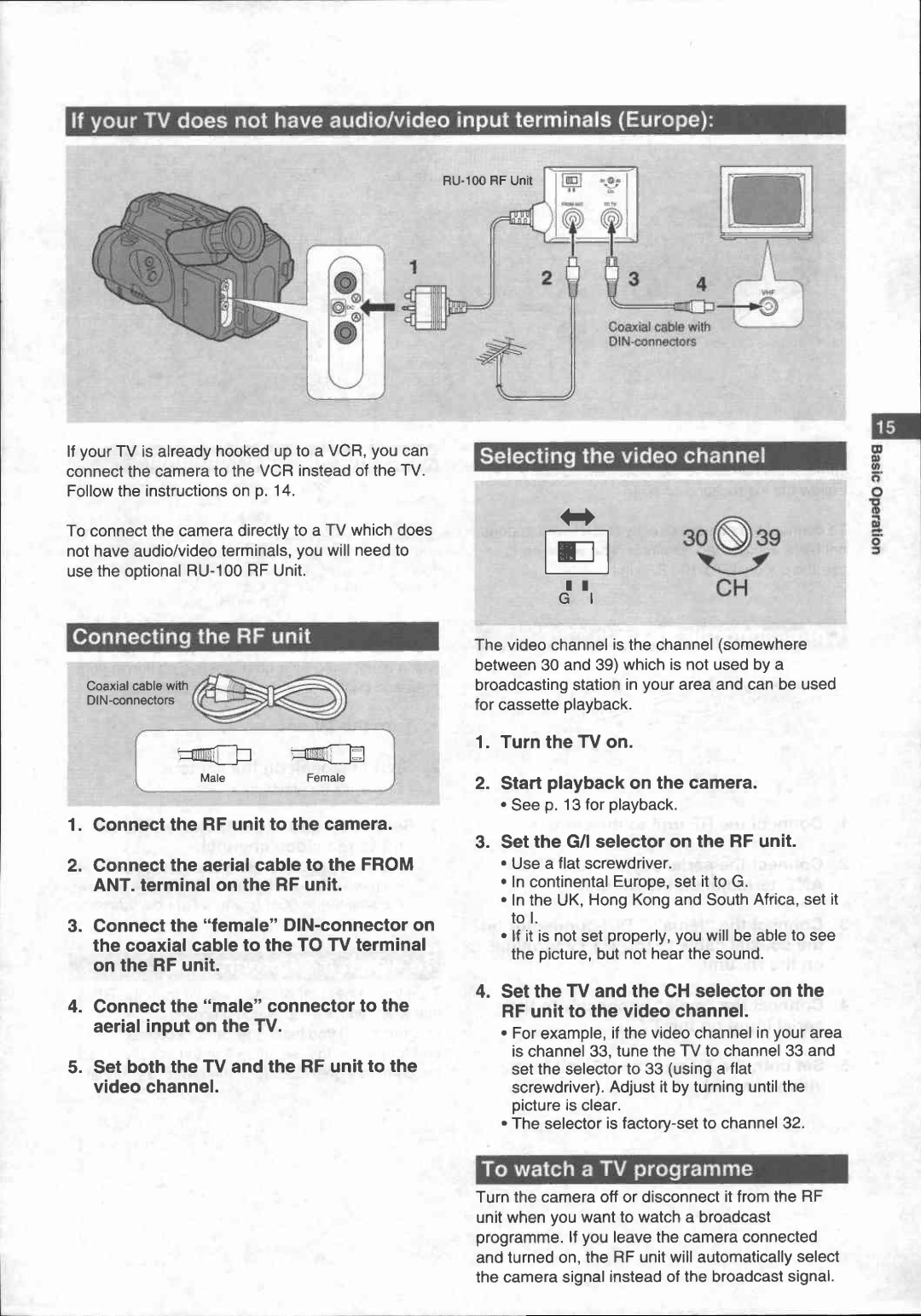 Canon UC 100 manual 