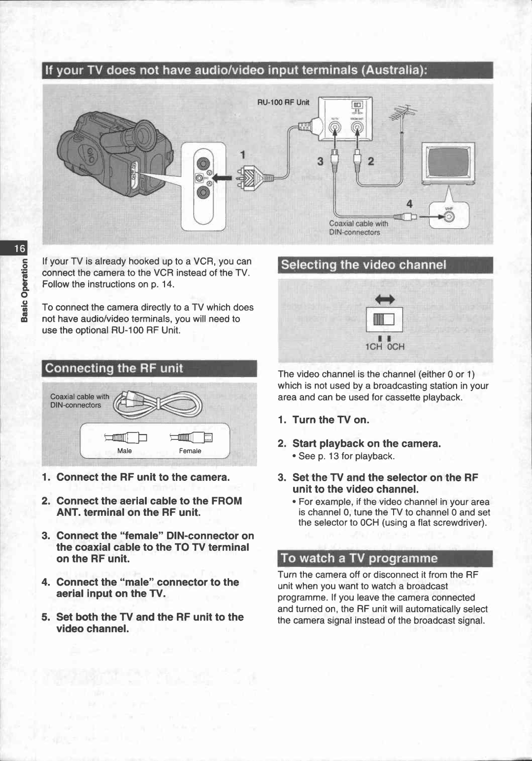 Canon UC 100 manual 