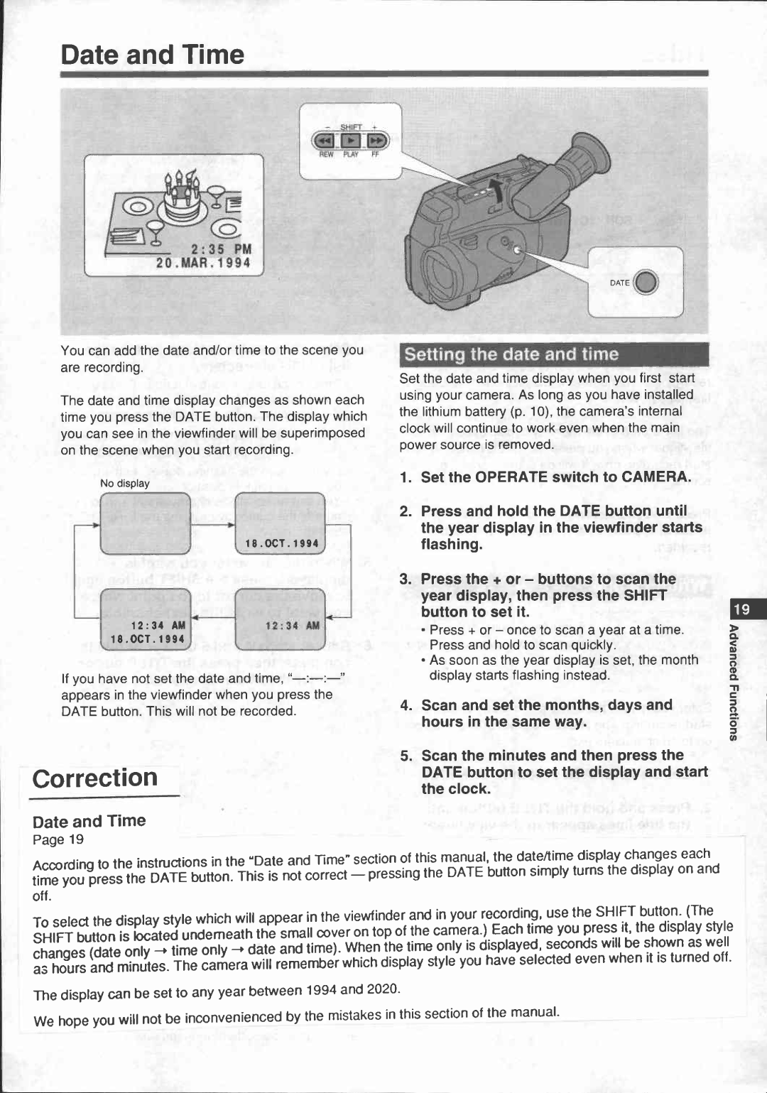 Canon UC 100 manual 