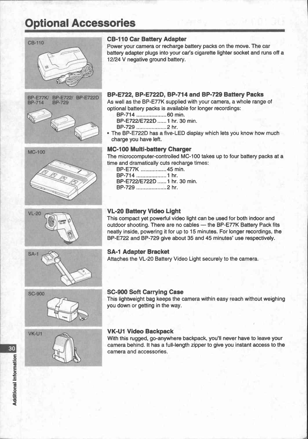 Canon UC 100 manual 