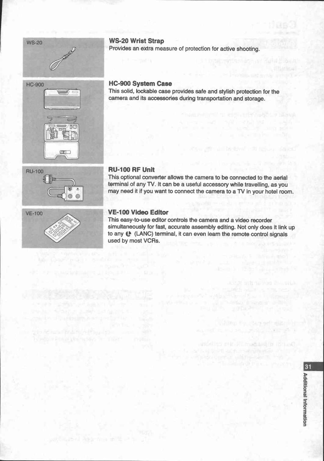 Canon UC 100 manual 