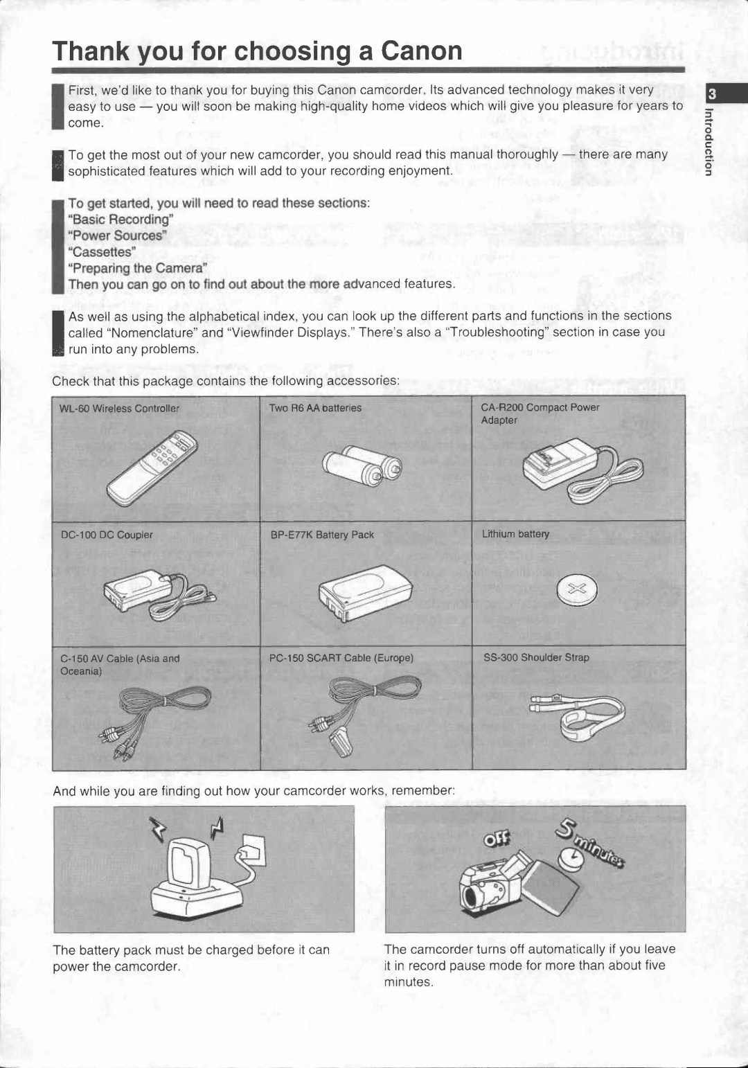 Canon UC 100 manual 