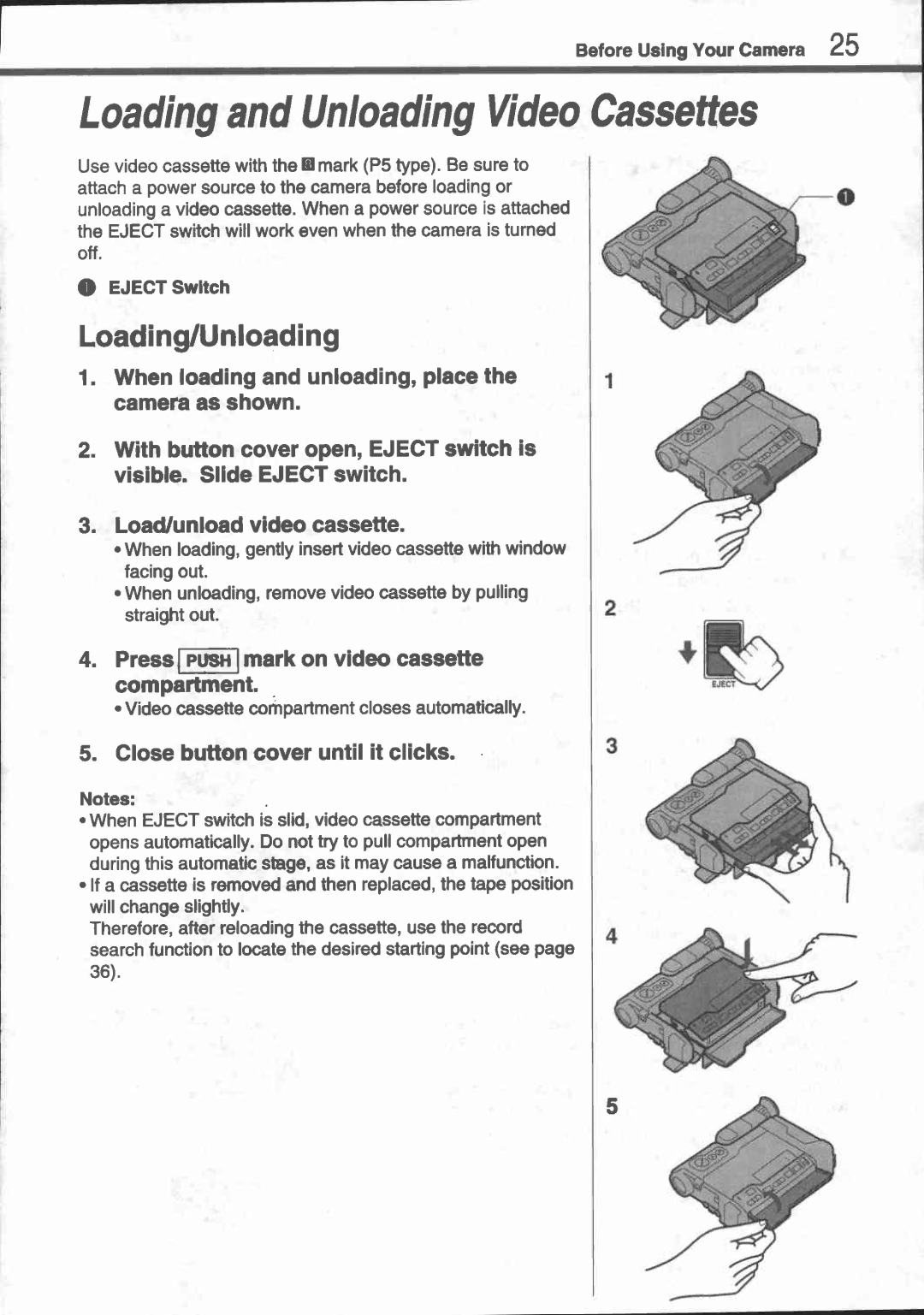 Canon UC 16, UC 15 manual 