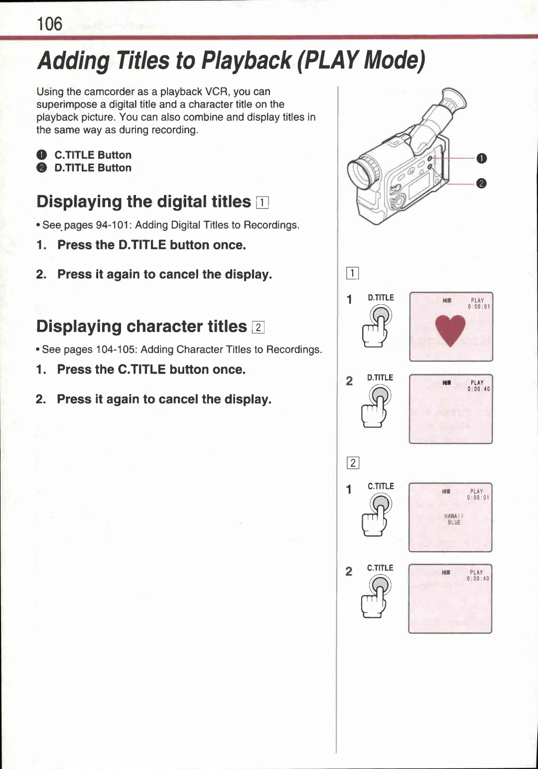 Canon UC 2 Hi manual 