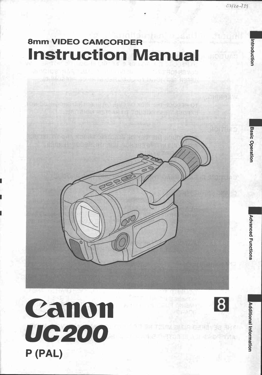 Canon UC 200 manual 