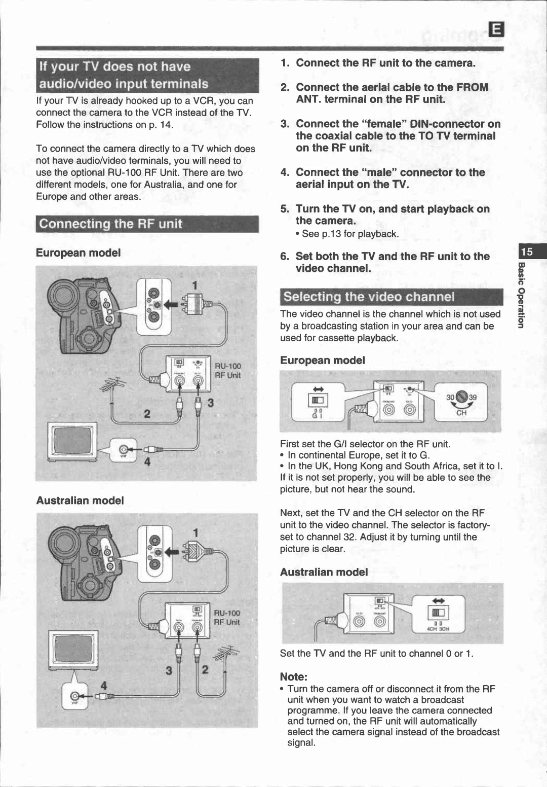 Canon UC 200 manual 