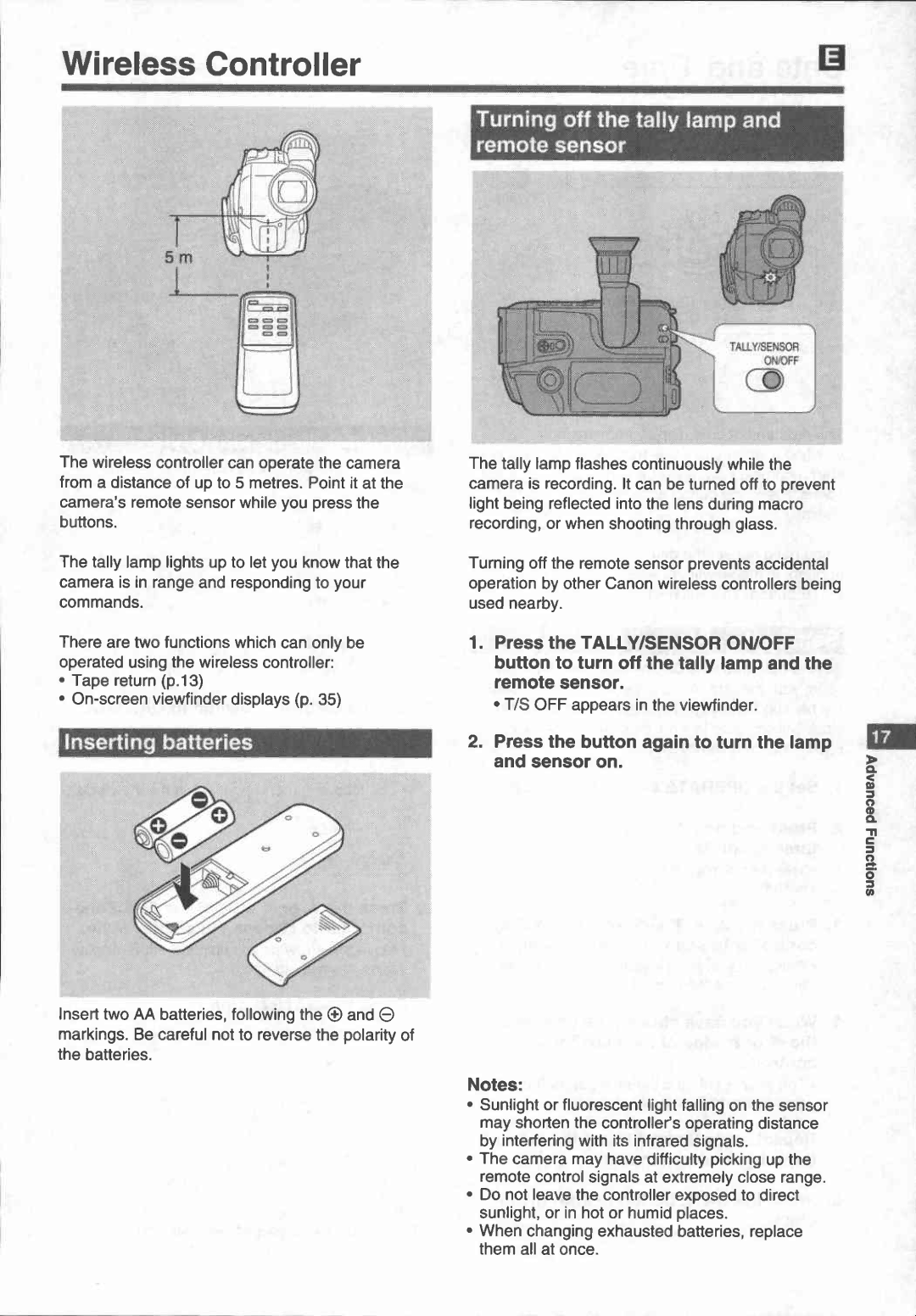 Canon UC 200 manual 