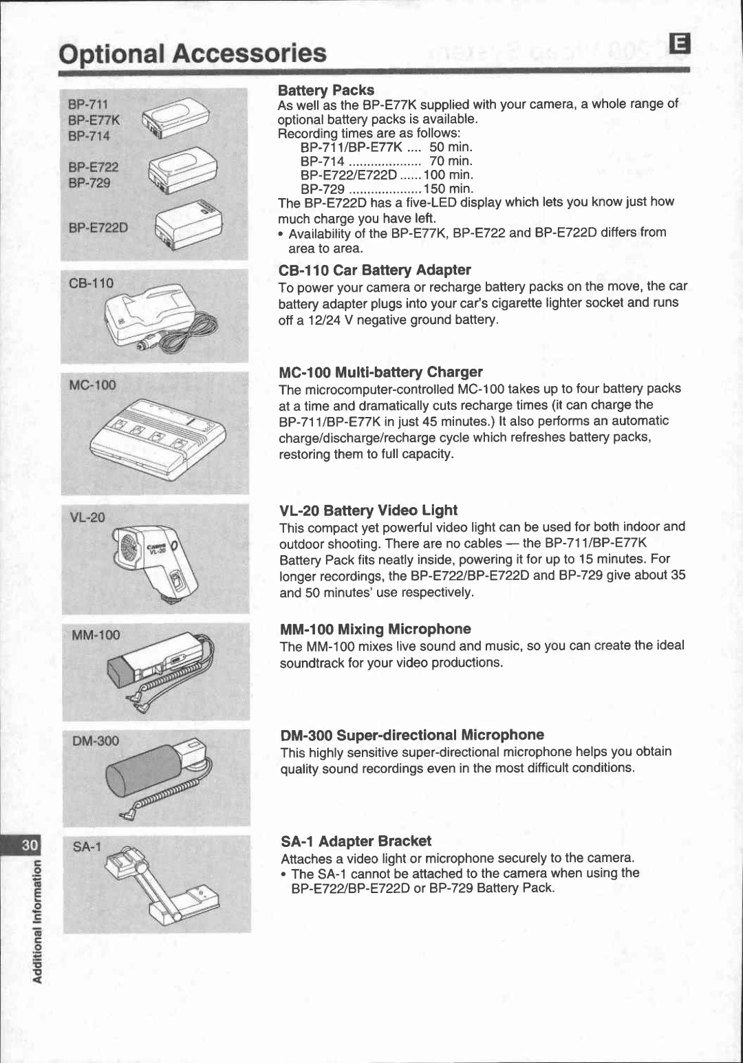 Canon UC 200 manual 