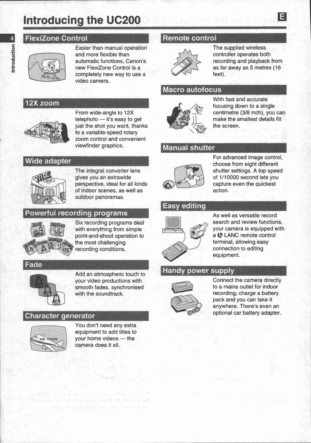 Canon UC 200 manual 