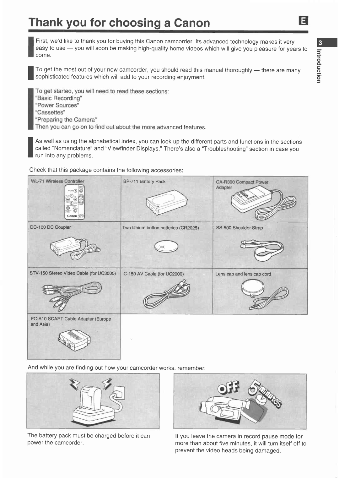 Canon UC 3000, UC 2000 manual 