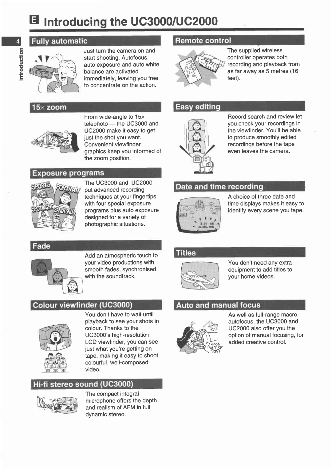 Canon UC 2000, UC 3000 manual 