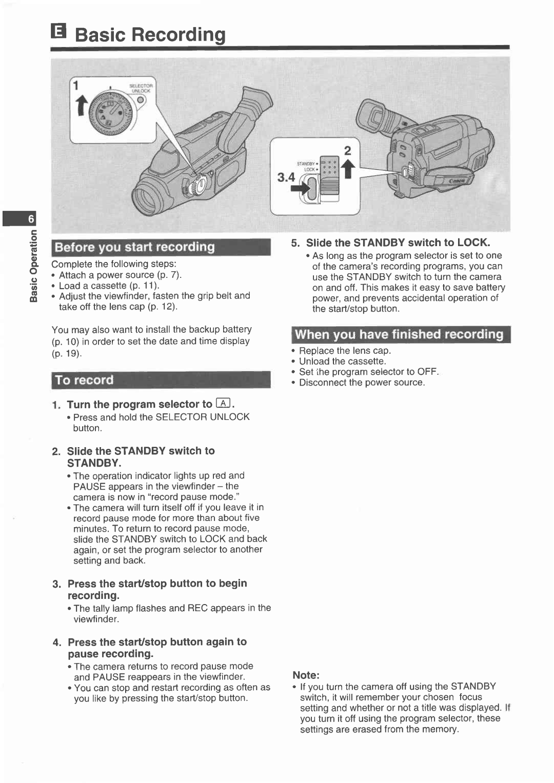 Canon UC 2000, UC 3000 manual 