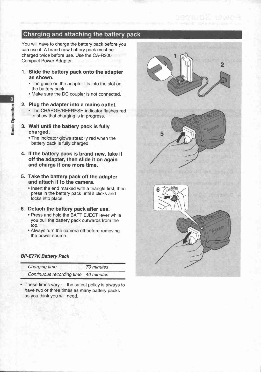 Canon UC 600 manual 