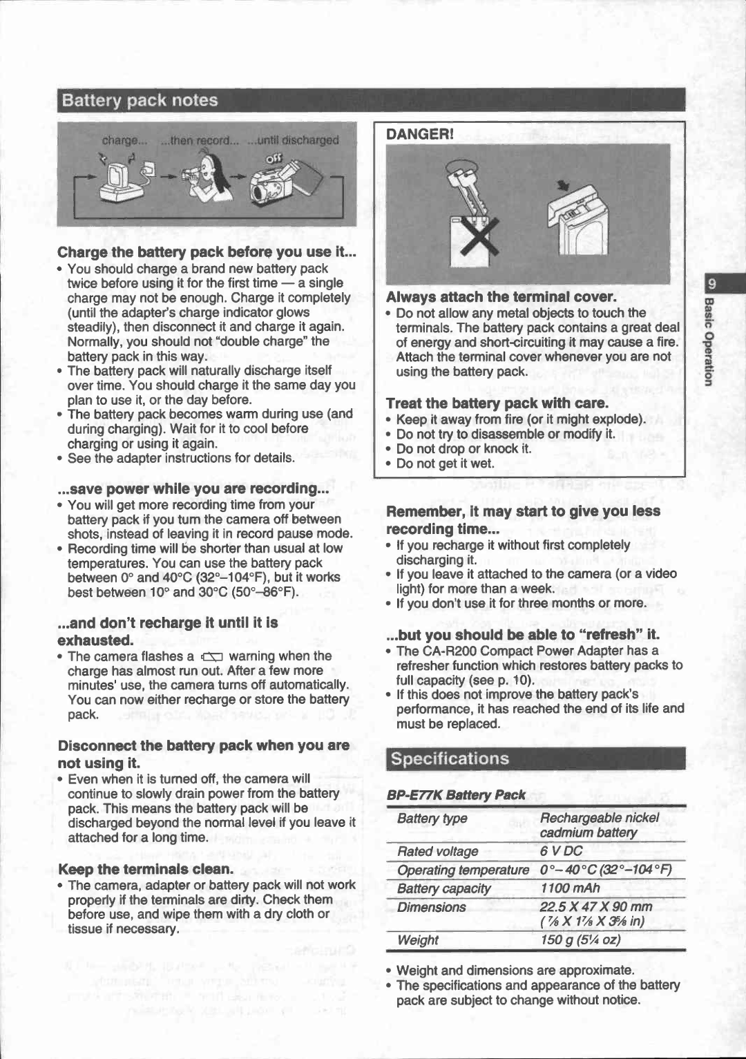 Canon UC 600 manual 