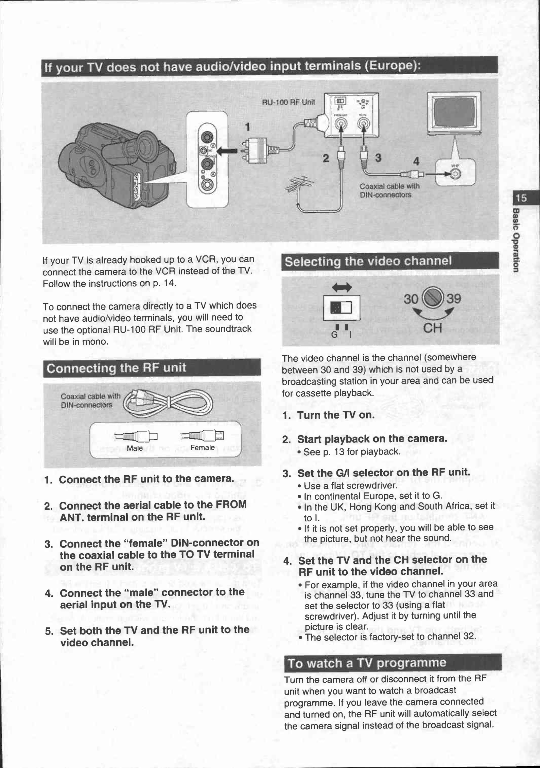 Canon UC 600 manual 