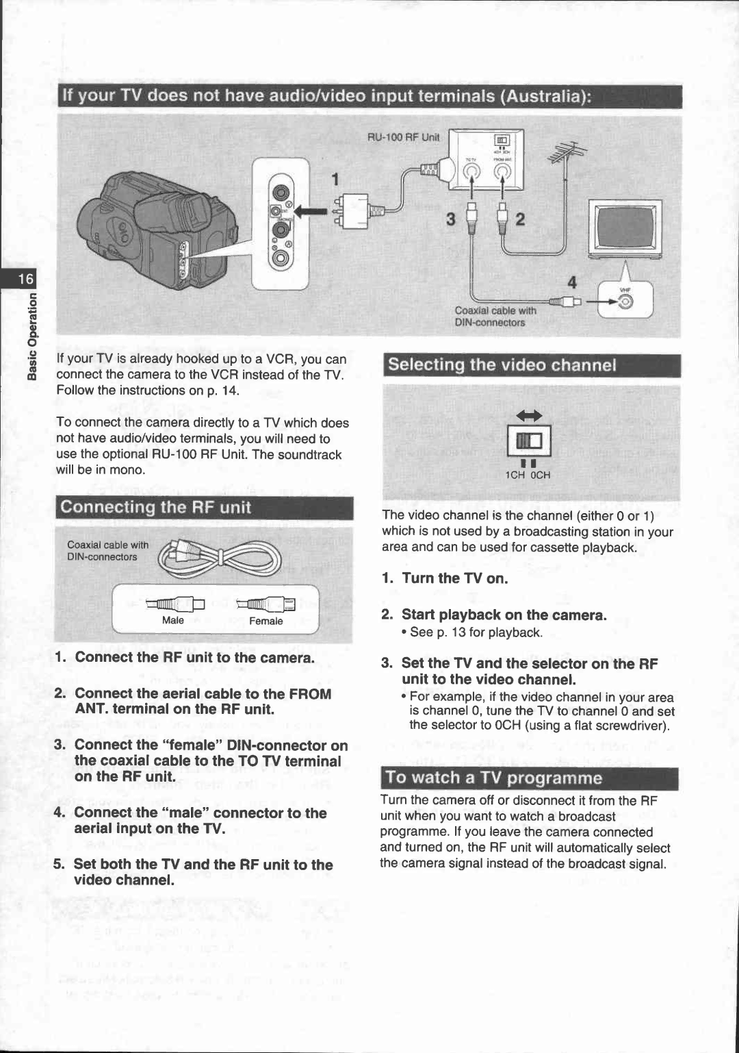 Canon UC 600 manual 