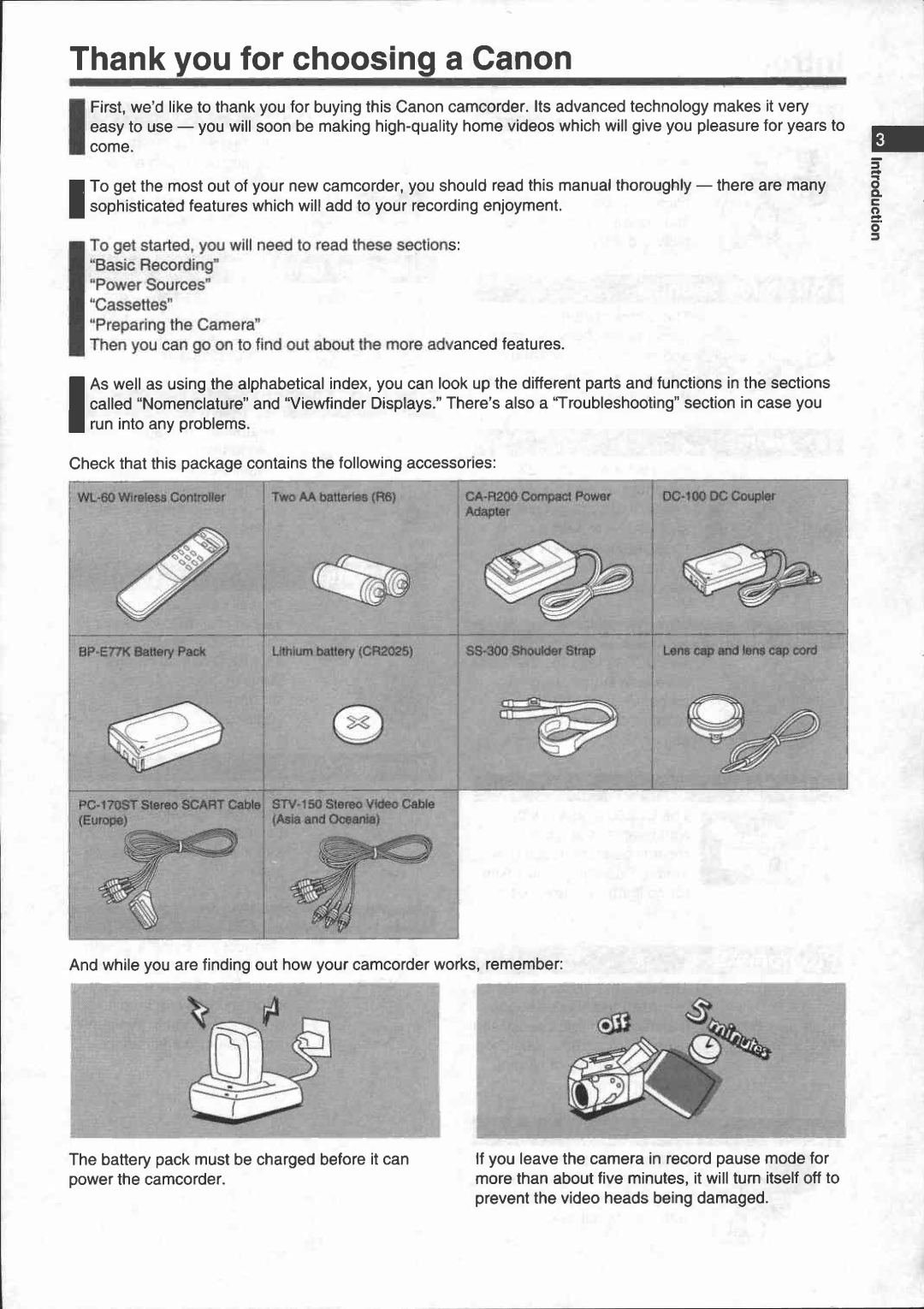 Canon UC 600 manual 