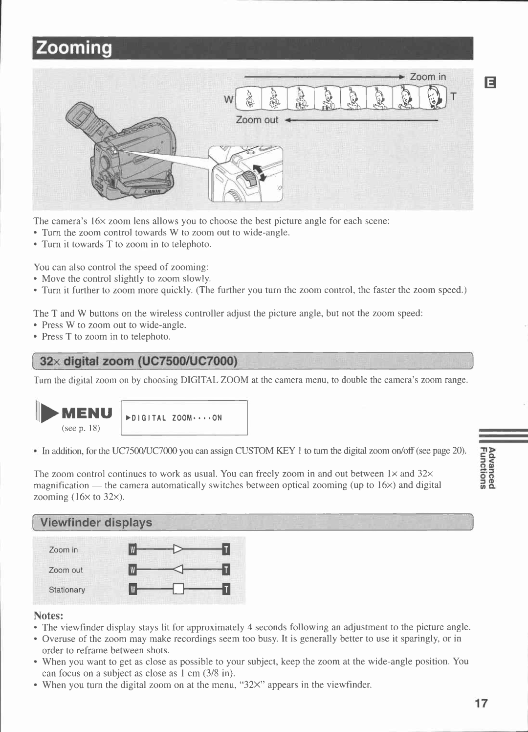 Canon UC 7500, UC 7000, UC 6000 manual 