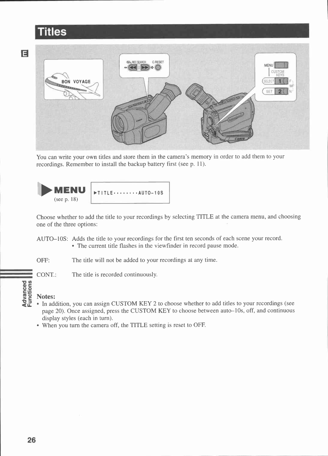 Canon UC 7500, UC 7000, UC 6000 manual 