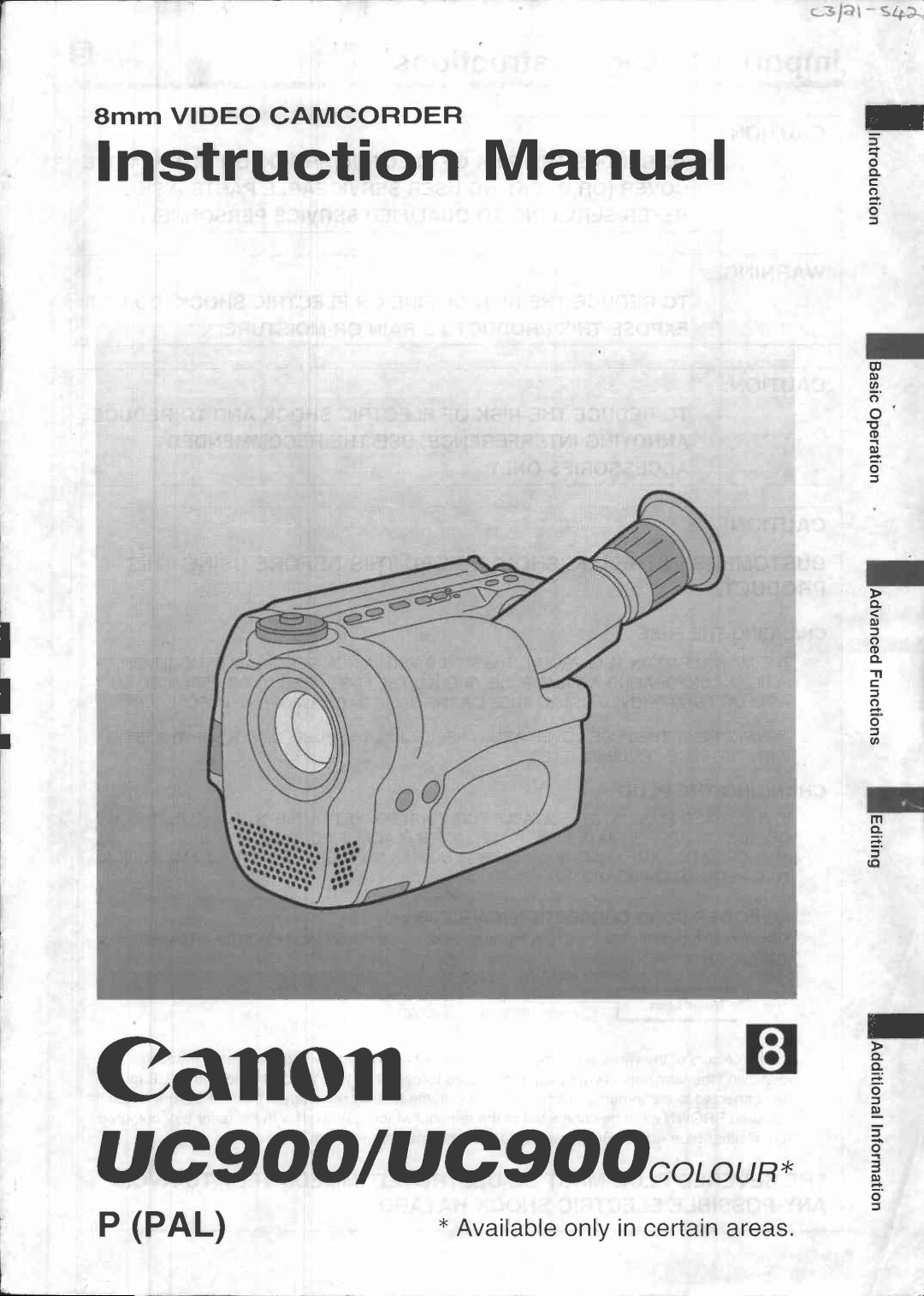 Canon UC 900 manual 