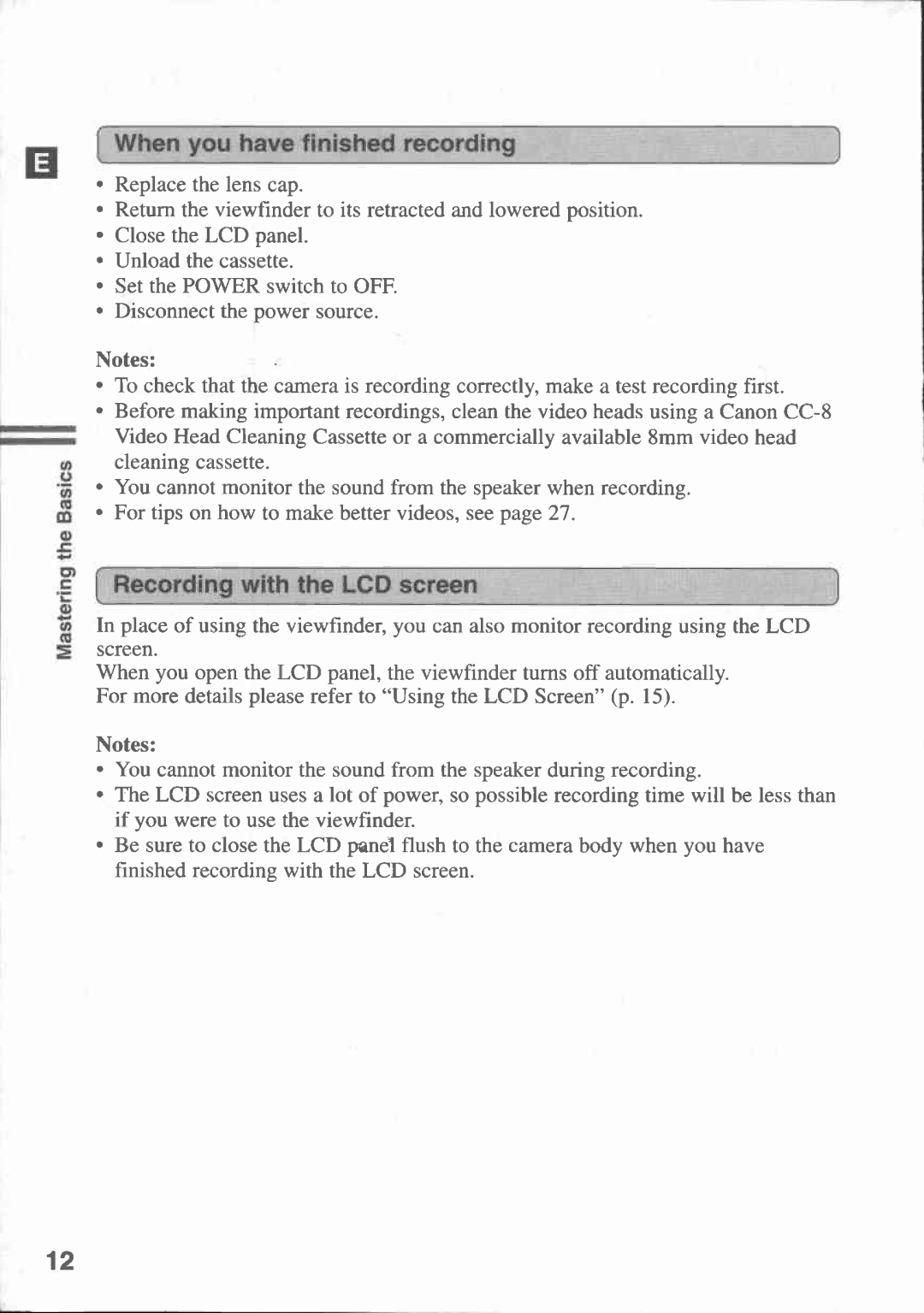 Canon UC-V20, UC-V30, UC V 300, UC V 200 manual 