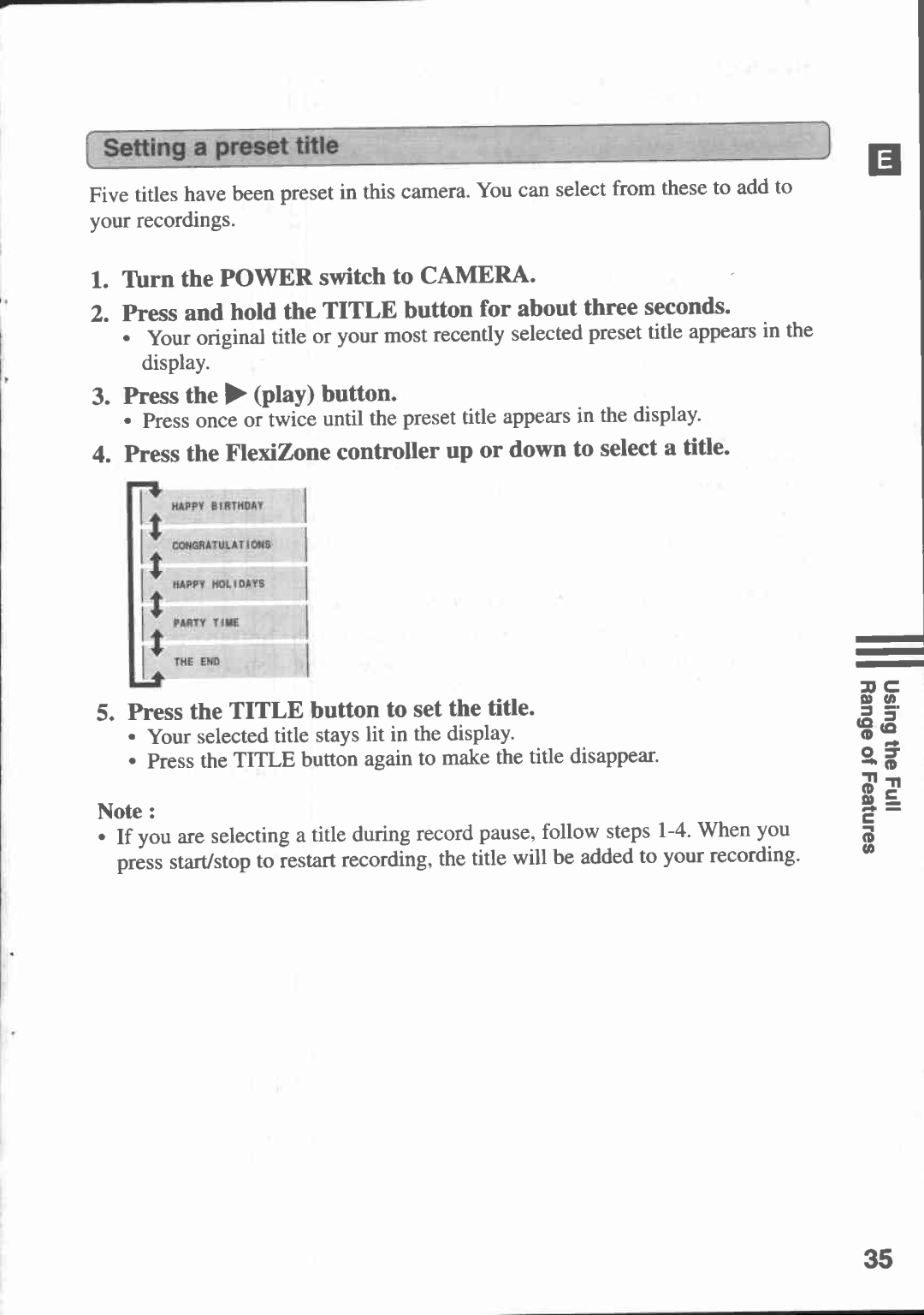 Canon UC V 200, UC-V20, UC-V30, UC V 300 manual 